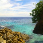 Beside the boat ramp at Ethel Bch